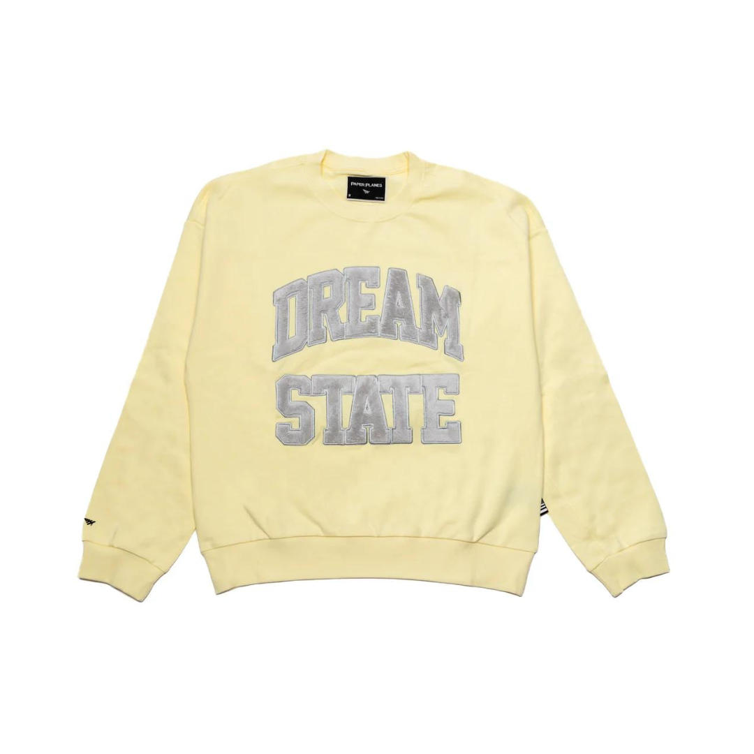 Paper Planes Dream State Crewneck - Lemon Cream