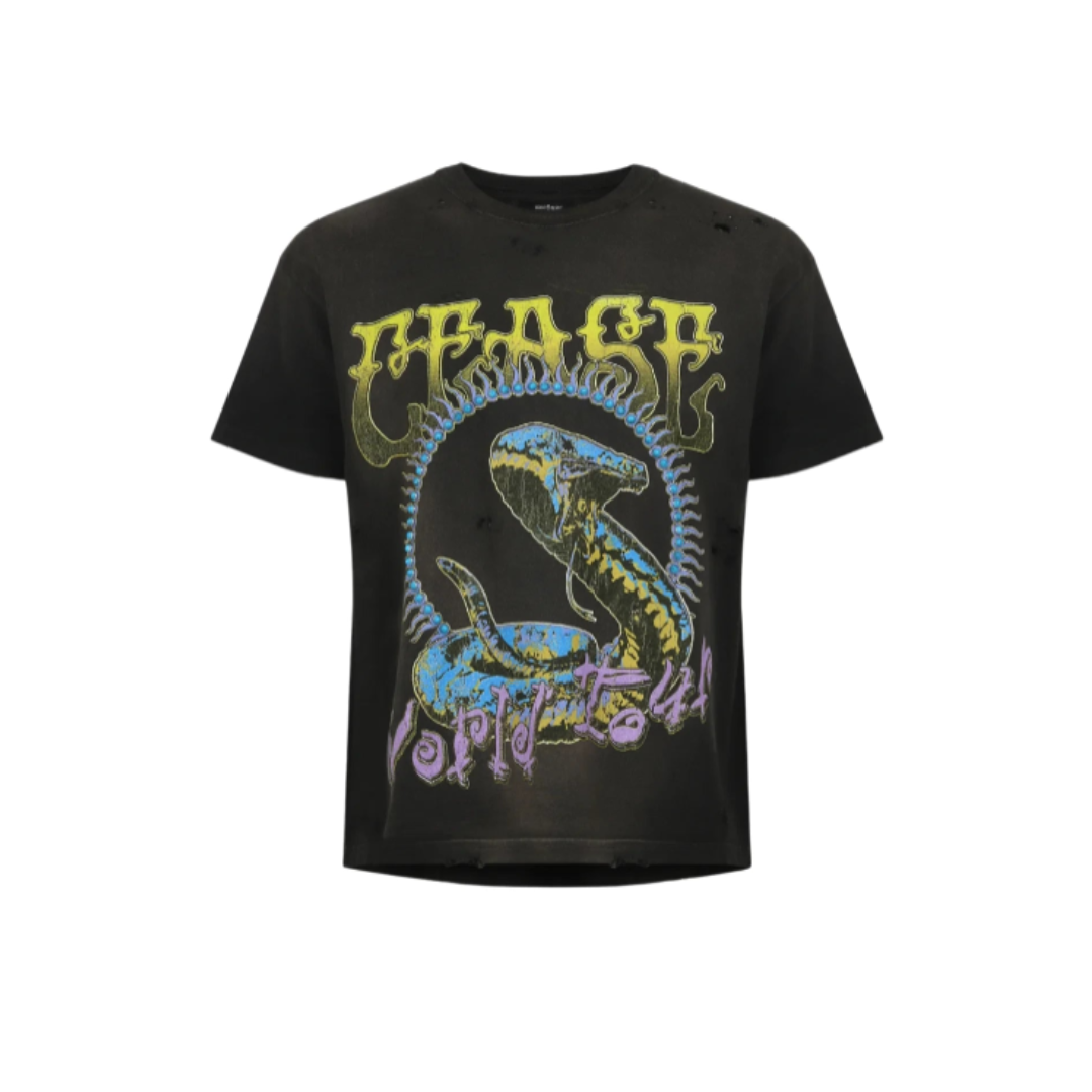 Cease & Desist Snake World Tour T-Shirt - Black