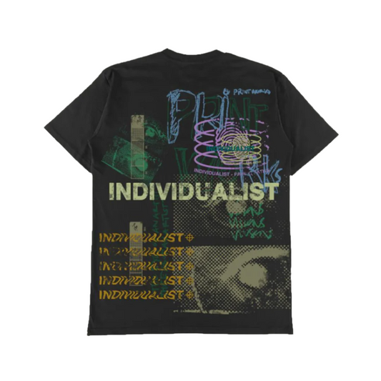 Individualist Test Hand Print T-Shirt - Black