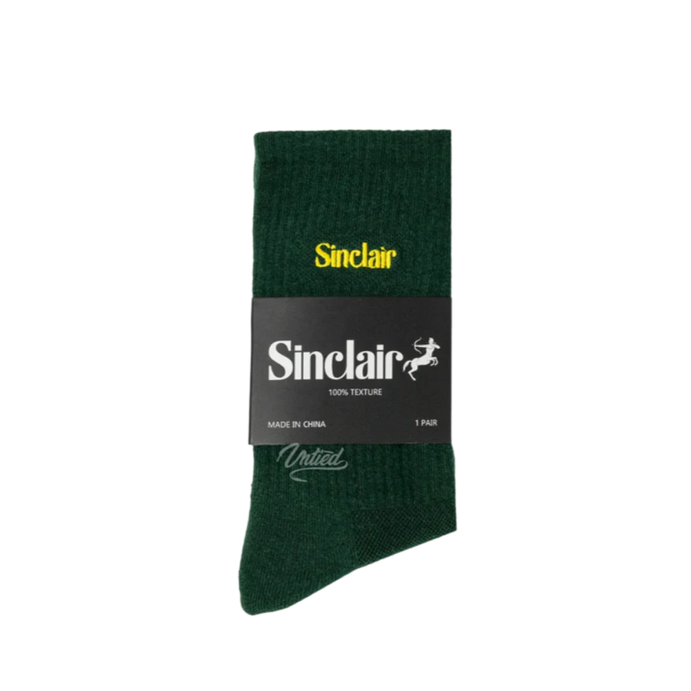 Sinclair Clairssential Socks - Hunter Green/Yellow