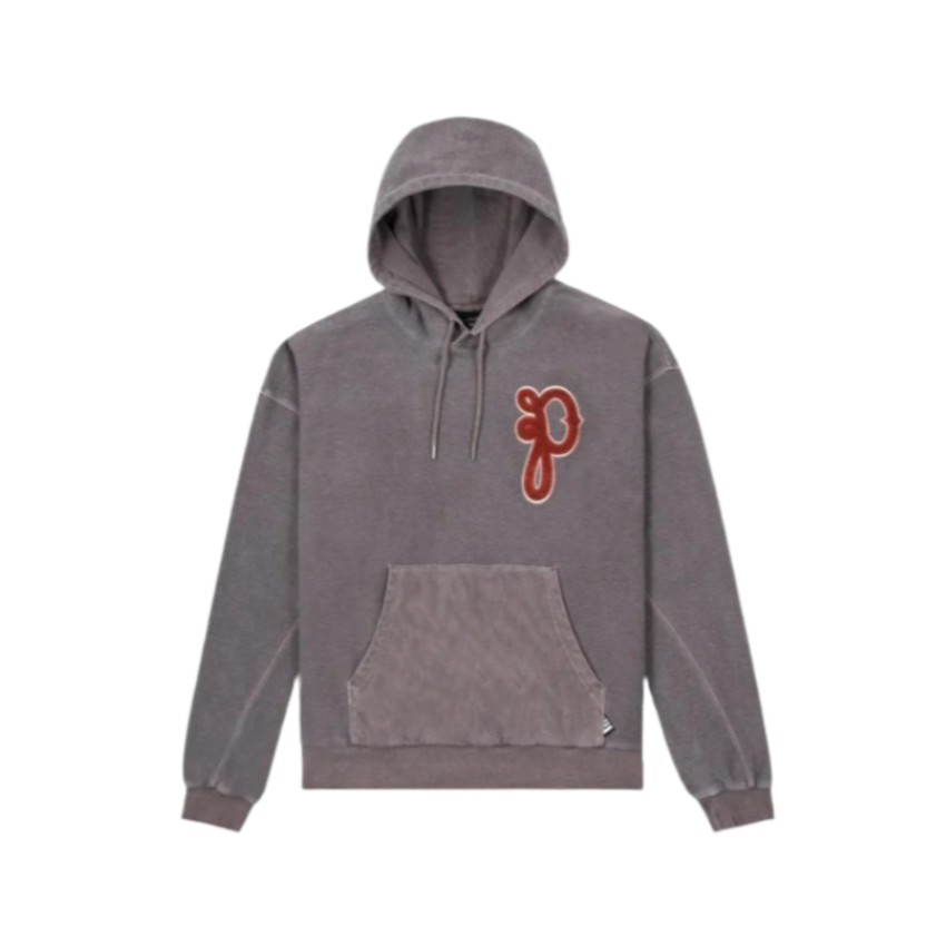 Paper Planes P's Script Hoodie - Washed Fog