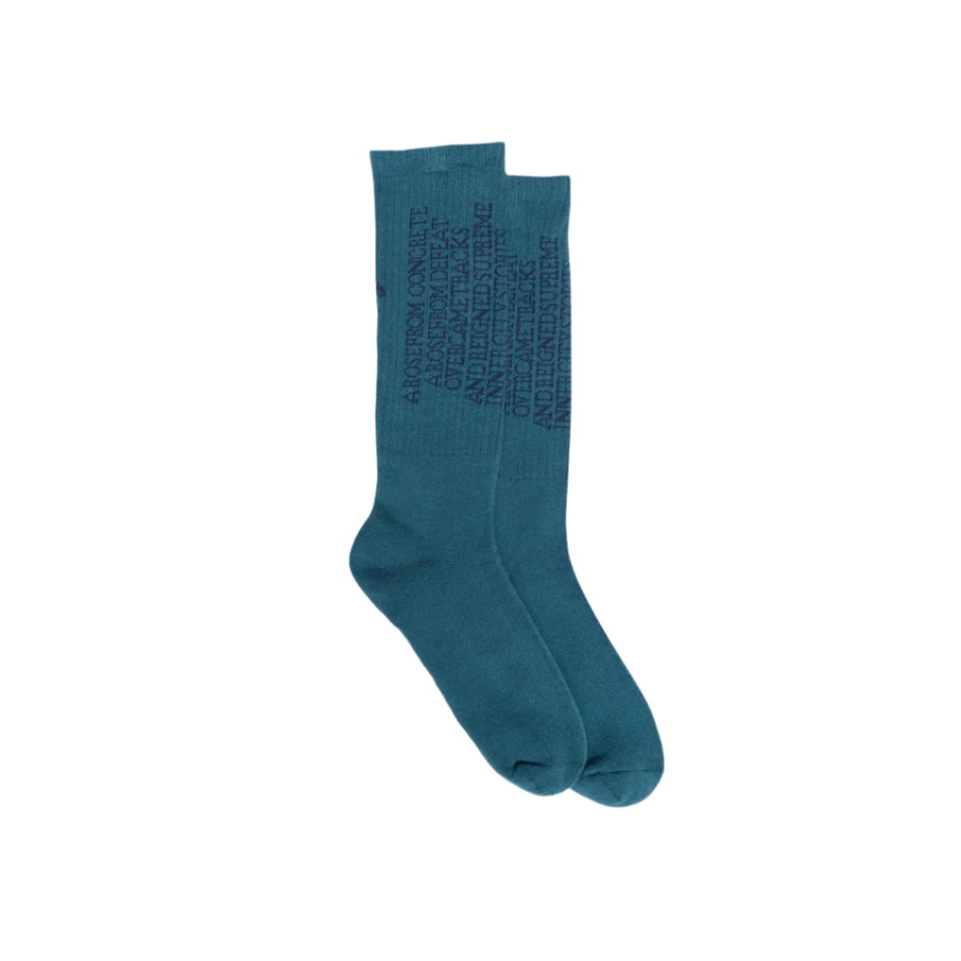 Honor The Gift Rose Sock - Green