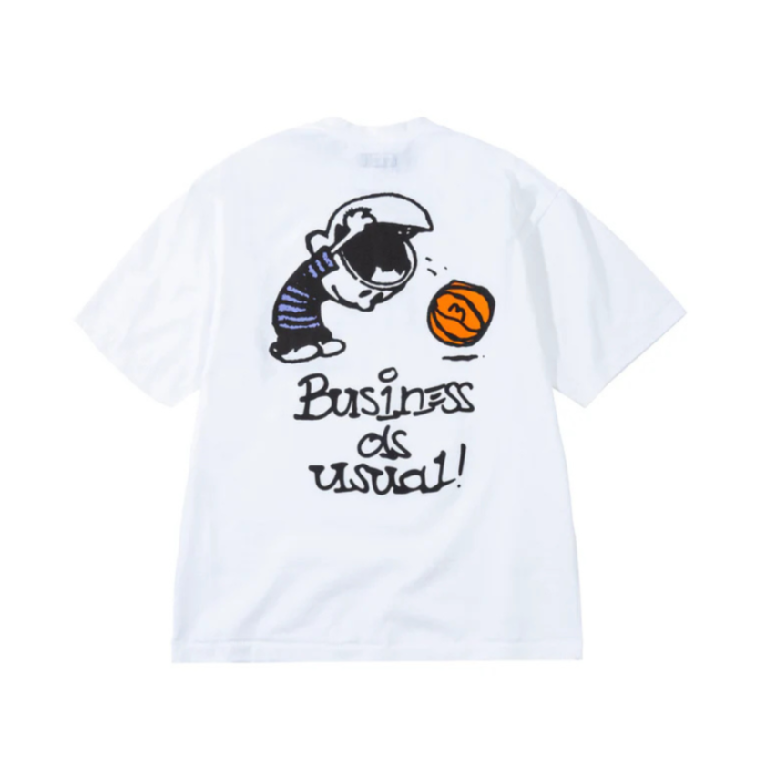 Market Business As Usual Tee - White