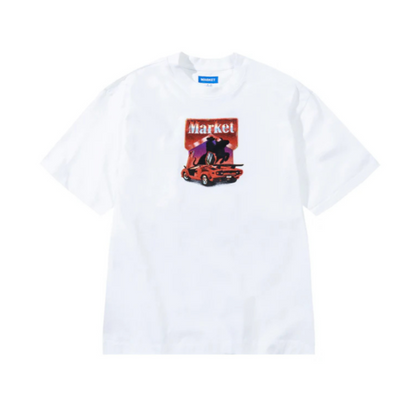 Market Bullrider Tee - White