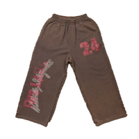 RVS Labs Burn Washed "Latch" Sweatpants - Brown