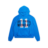 Diet Starts Monday French Terry Collegiate Hoodie - Blue