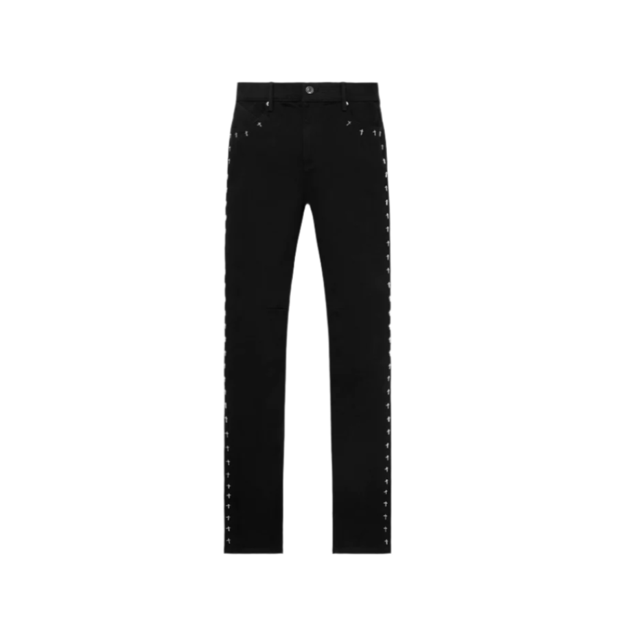 RtA Bryant Cross Skinny Denim - Black