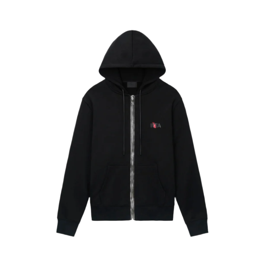 RtA Floyd Zip-Up Hoodie - Black