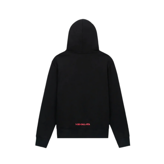 RtA Floyd Zip-Up Hoodie - Black