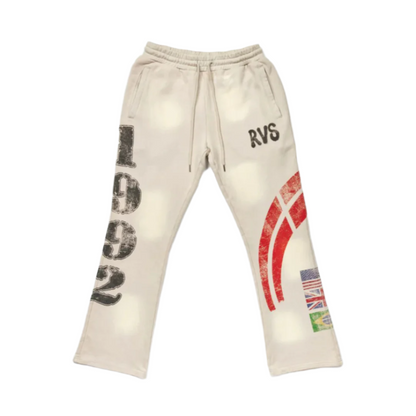 RVS Labs Washed "Article" Sweatpants - Beige