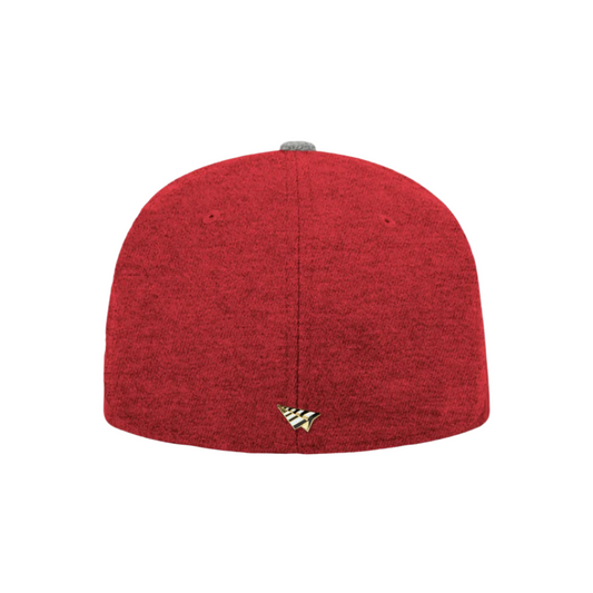 Paper Planes Wool Melton Two-Tone Crown 59FIFTY Hat - Crimson