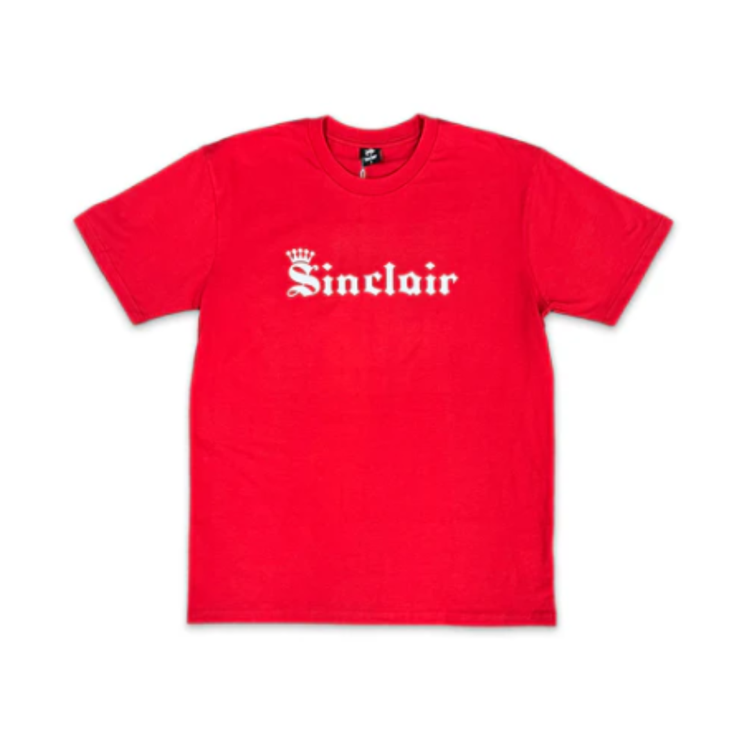 Sinclair Old English Crown Tee - Red