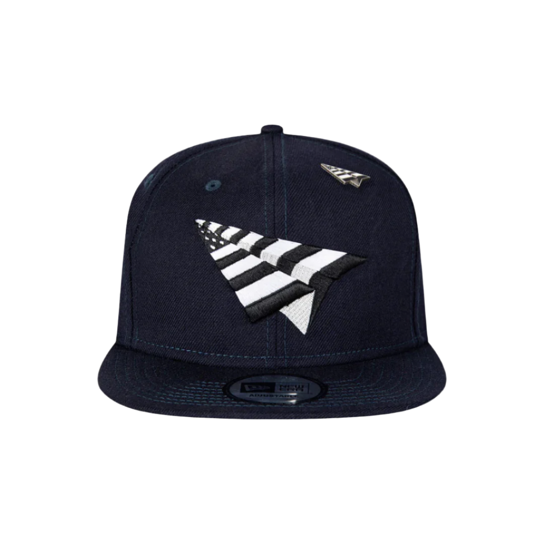 Paper Planes Navy Boy Crown Old School Snapback - Navy