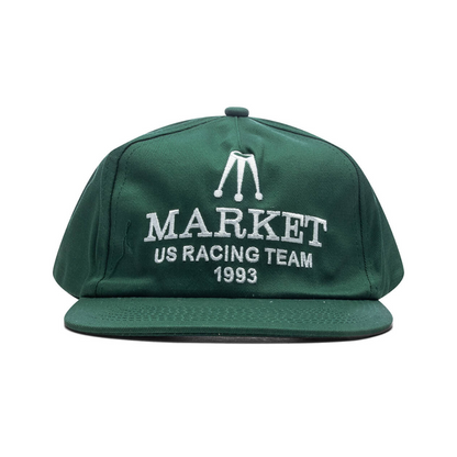 Market Relax Team Racing 5-Panel Snapback - Race Green