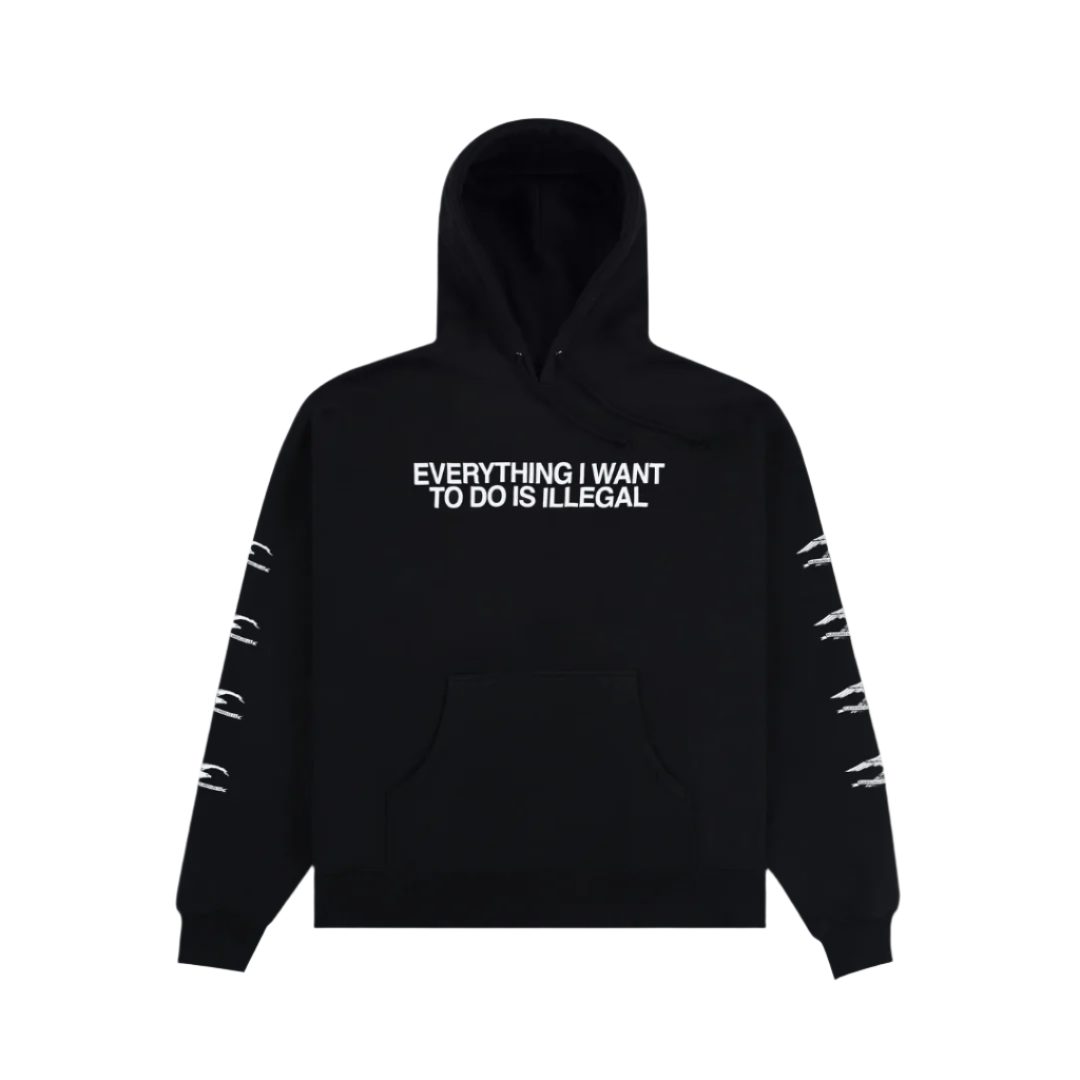 Pleasures Illegal Hoodie - Black