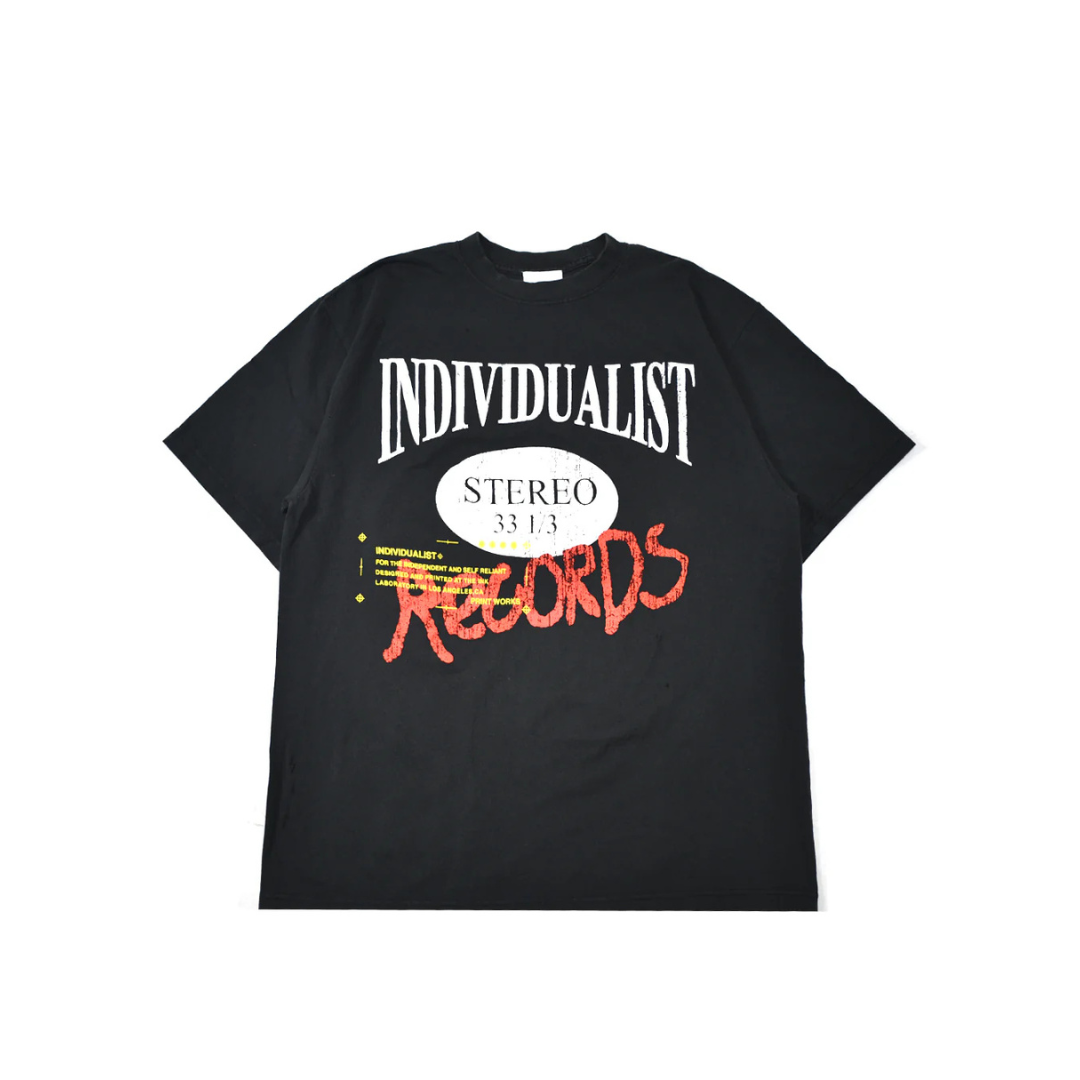 Individualist Records T-Shirt - Vintage Black