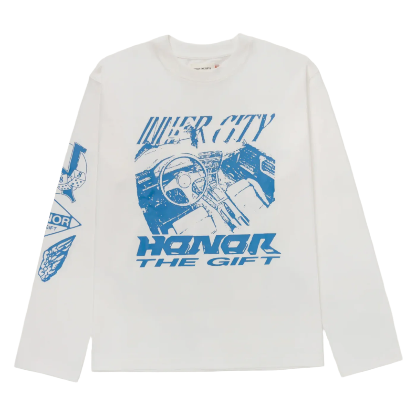 Honor The Gift Driving Long Sleeve Tee - "White"