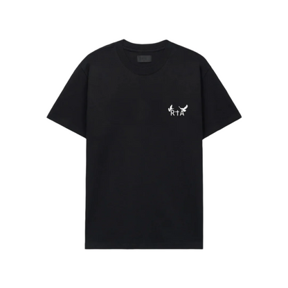 RtA Colin Oversized Doves SS Tee - Black