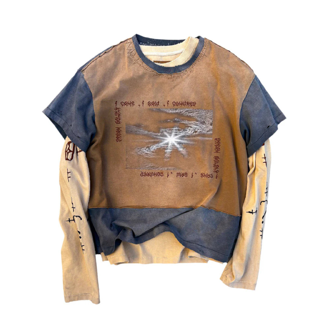 Birth Of Royal Child Three Piece LS Tee - Brown