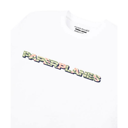 Paper Planes Diamond & Stripes Tee - White