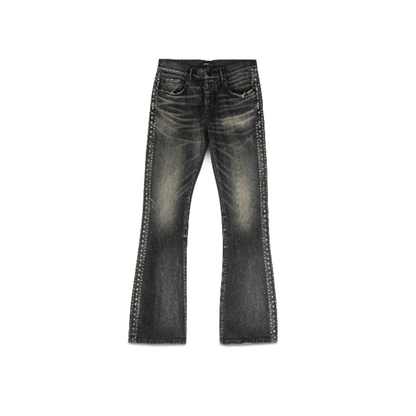 Purple Vintage Flare Denim - Black