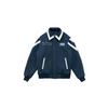 Reves 'Quatre' Wool Varsity Jacket - Navy Blue