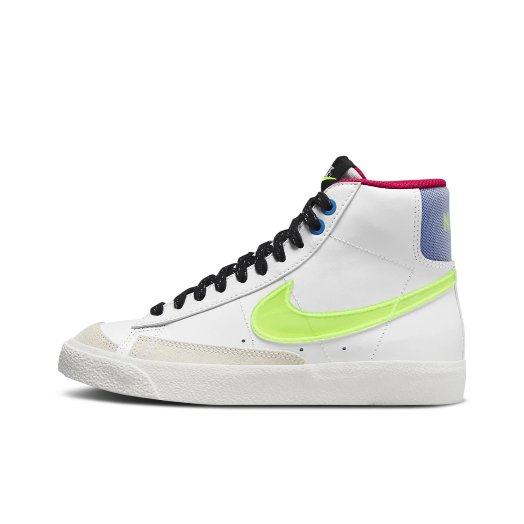 Nike Blazer Mid '77 GS - White/Volt/Hyper Royal