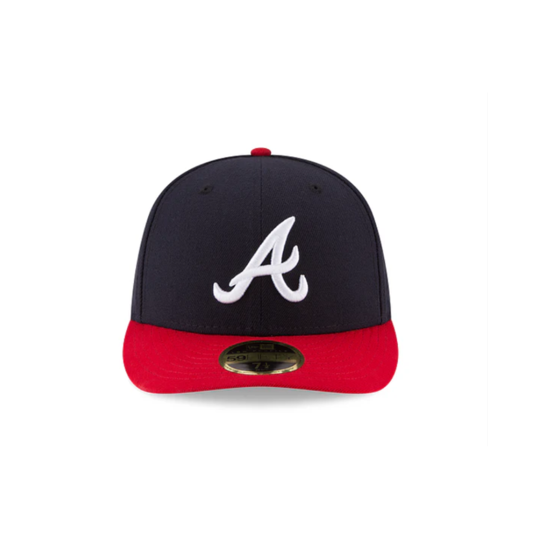 New Era Atlanta Braves Polyester Snapback - Navy/Red