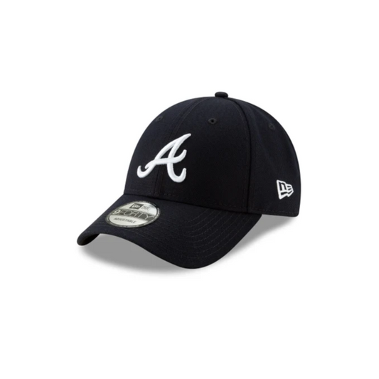 New Era Atlanta Braves Polyester Snapback - Black/White