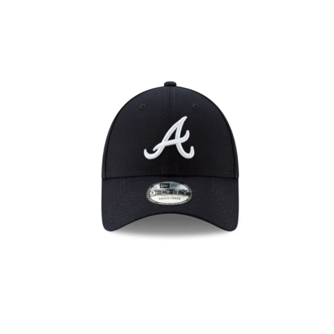 New Era Atlanta Braves Polyester Snapback - Black/White