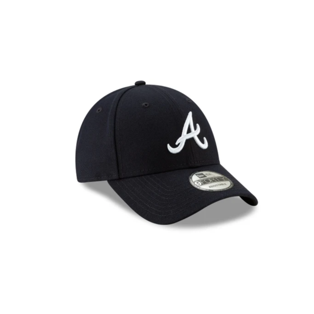 New Era Atlanta Braves Polyester Snapback - Black/White