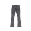 Valabasas Streak Stacked Flare Jeans - Washed Grey