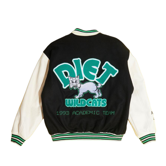 Diet Starts Monday Wildcat Varsity Jacket - Black