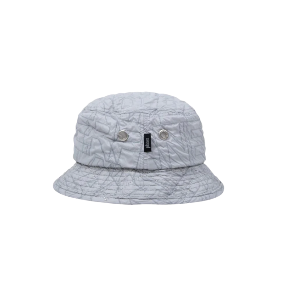 Paper Planes Logotype Crinkle Bucket Hat - Heather Grey