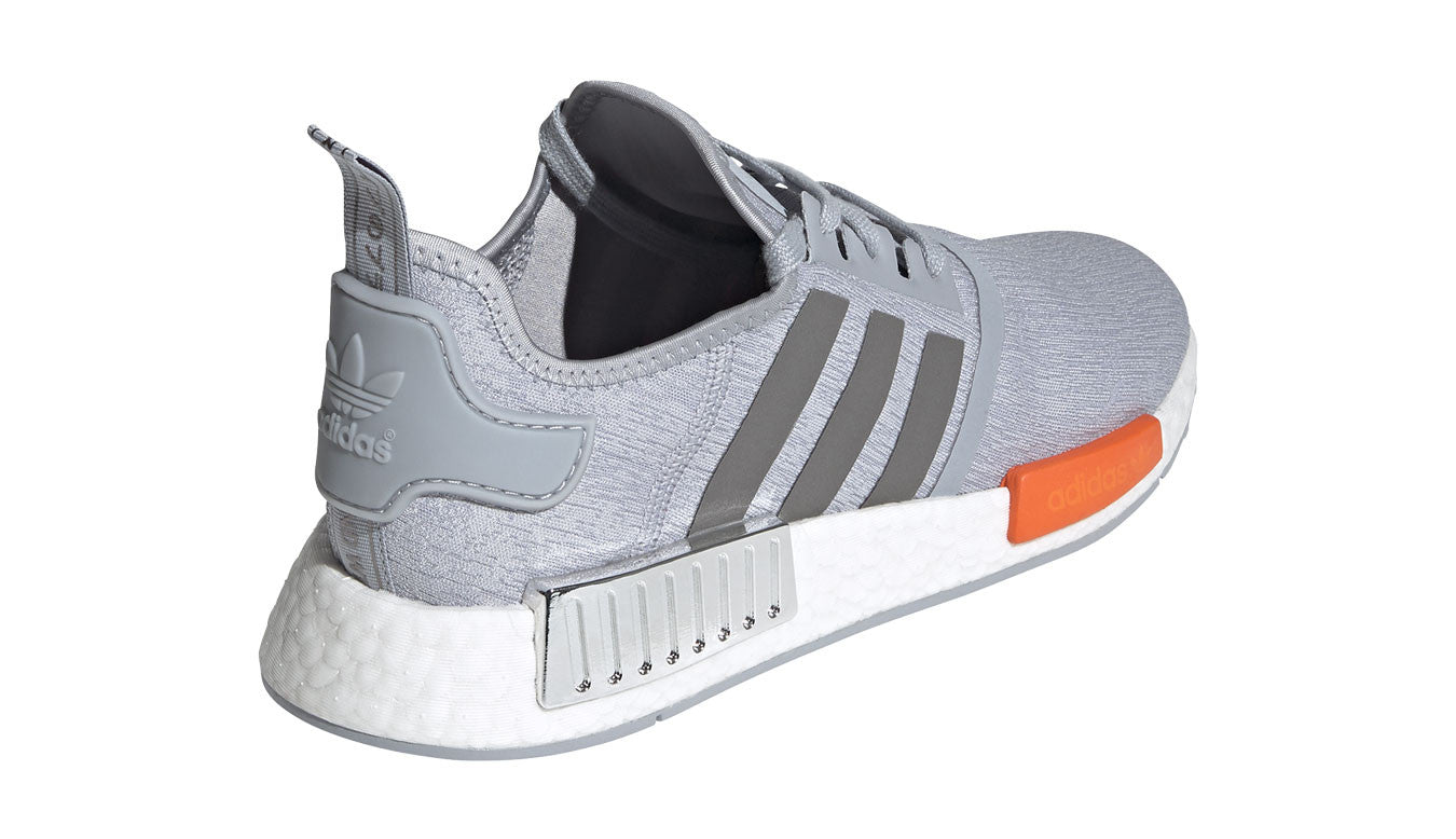 Men's Adidas NMD R1 - Grey Metallic Silver Orange