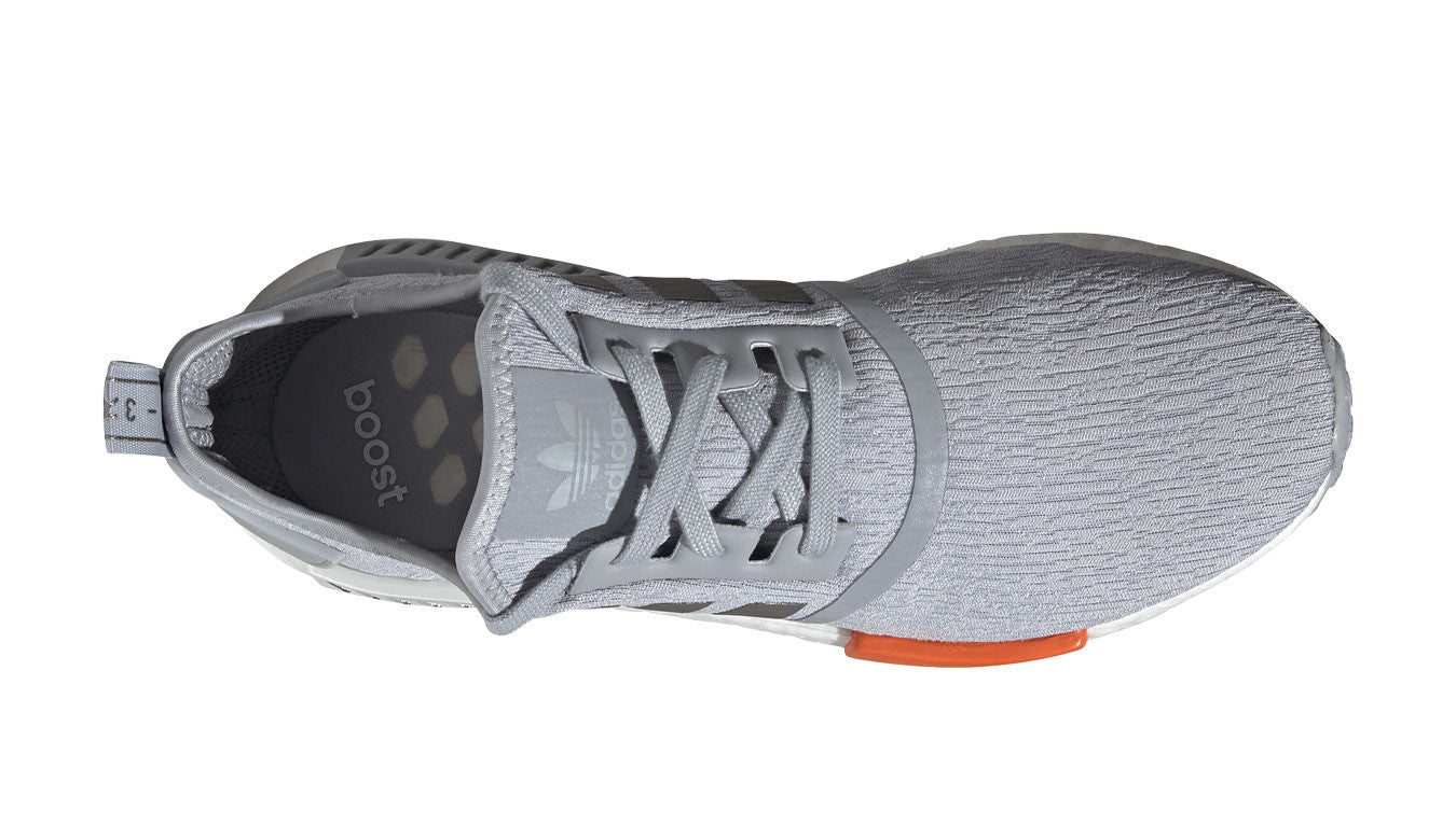 Men's Adidas NMD R1 - Grey Metallic Silver Orange