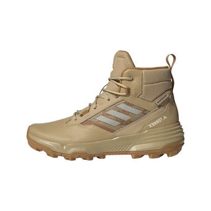 Men's Adidas Terrex Unity Leather Mid Rain Hiking Boots - "Beige Tone"