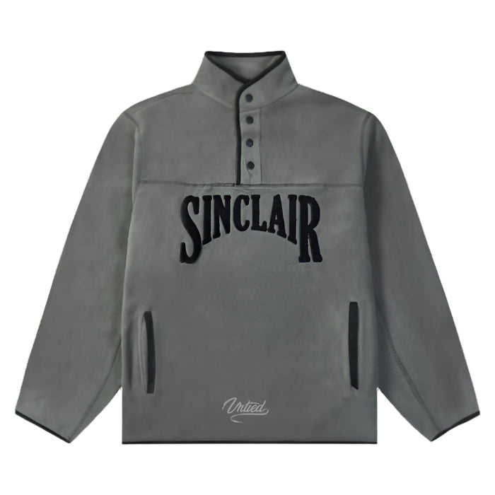 Sinclair Polar Fleece 1/4 Button Up - Grey