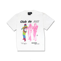 Homme Femme Jazz Club Tee - White/Multi