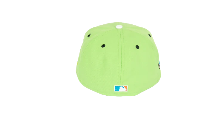 New Era 59Fifty Philadelphia Phillies 2008 World Series "Stone Age Pack" Fitted Hat - Lime Green