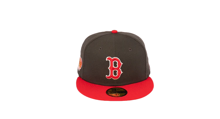 Boston Red Sox 2004 SPLIT SIDE-PATCH Brown-Wheat Fitted Hat