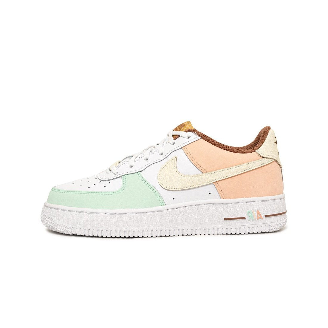 Big Kids AIR FORCE 1 LV8 - WHITE/COCONUT MILK