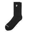 Purple Core Crew Sock - Black