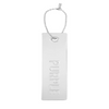 Purple Metal Hang Tag - Silver