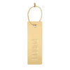 Purple Metal Hang Tag - Gold