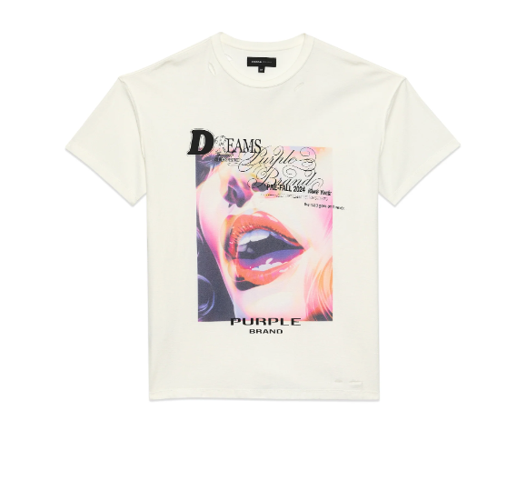 Purple Dreams Tee - White