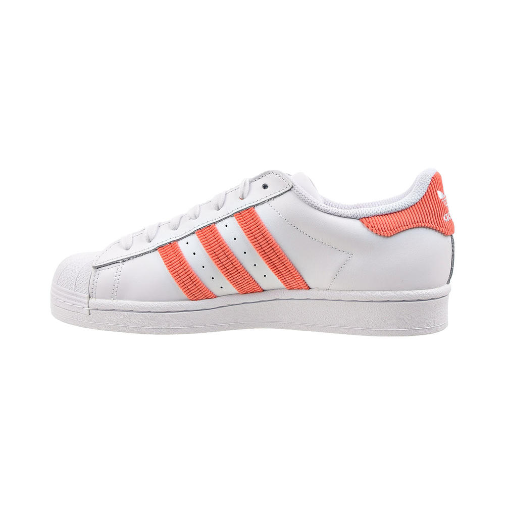 Men's Adidas Superstar True Shoe - White/Orange