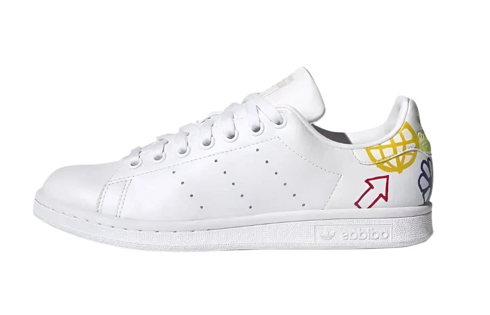 Women's Adidas Stan Smith Doodle - Cloud White