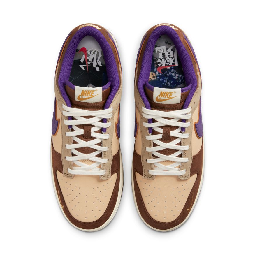 Men's Nike Dunk Low Premium - White Onyx/Court Purple