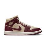 Women's Air Jordan 1 Mid SE - Cherrywood Red-Sail